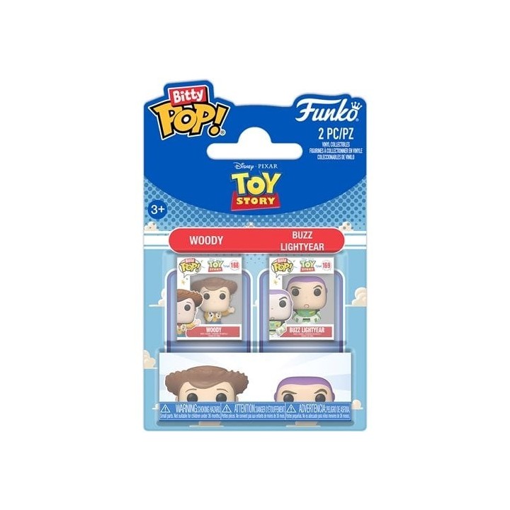 FUNKO Bitty POP 2-Pack Toy Story - Woody & Buzz Lightyear