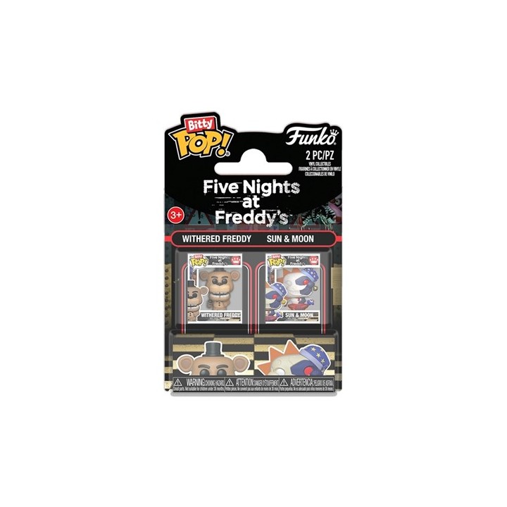 FUNKO Bitty POP 2-Pack Five Nights At Freddy's - Withered Freddy And Sun & Moon