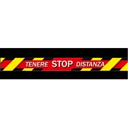 GOUP SOLUTIONS STICKER DA TERRA STOP,TENERE DISTANZA A MANTIENI LA DI.