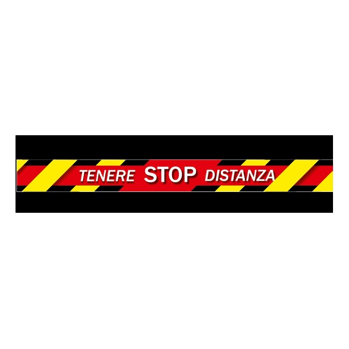 GOUP SOLUTIONS STICKER DA TERRA STOP,TENERE DISTANZA A MANTIENI LA DI.
