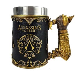 97057 - ASSASSIN'S CREED - BOCCALE DA COLLEZIONE: "THROUGH THE AGES BLACK AND GOLD"