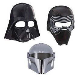 HASBRO STAR WARS ASSORTIMENTO MASCHERE EPISODIO 9 (DISPLAY DA 6 PEZZI 2 MANDALORIAN, 2 KYLO REN, 2 DARTH VADER)