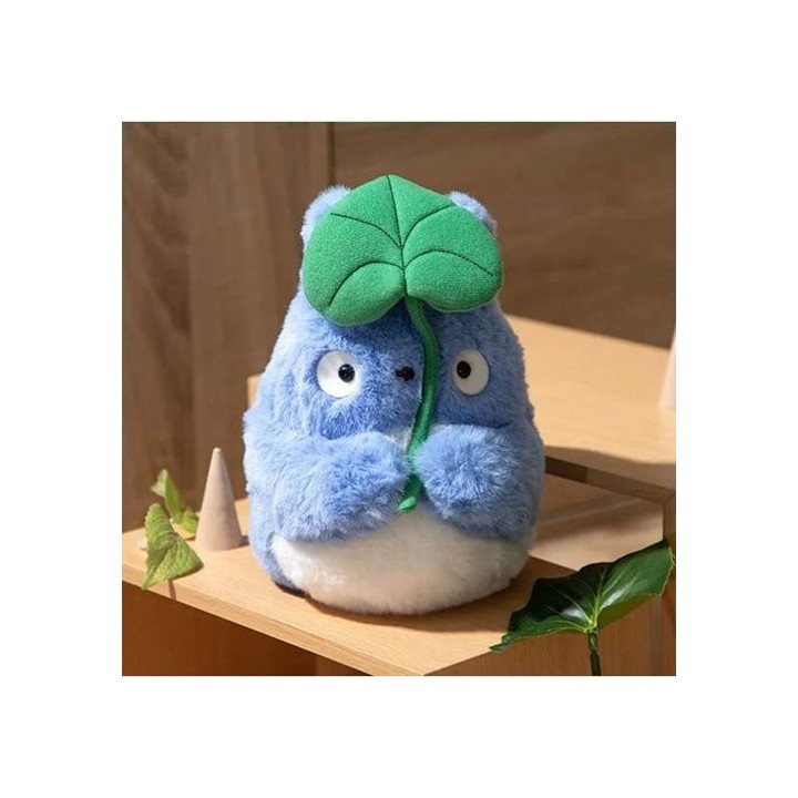 98796 - IL MIO VICINO TOTORO NAKAYOSHI PELUCHE BLU CON FOGLIA