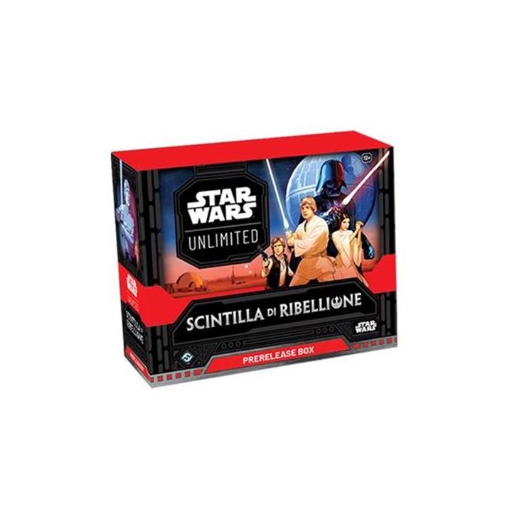 ASMODEE - STAR WARS UNLIMITED - BOX PRERELEASE SCINTILLA DI RIBELLION.
