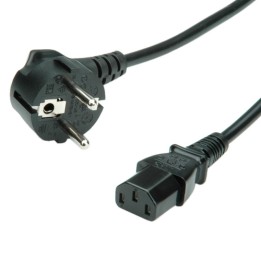 VALUE CAVO DI ALIMENTAZIONE, CONNETTORE DIRETTO IEC, NERO, 1.8M