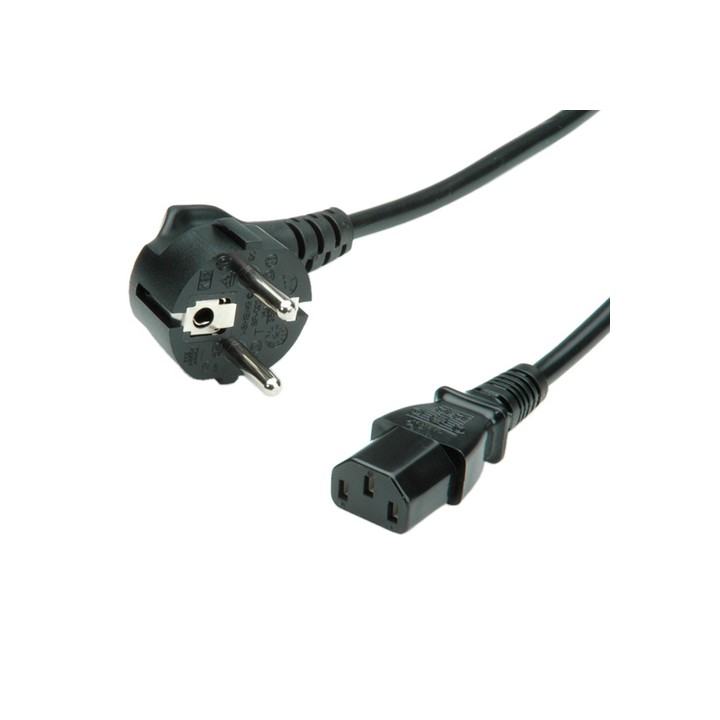 VALUE CAVO DI ALIMENTAZIONE, CONNETTORE DIRETTO IEC, NERO, 1.8M