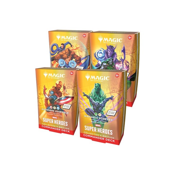 Magic: The Gathering - Marvel Super Heroes Collector's Commander Display (4 mazzi) - ENG