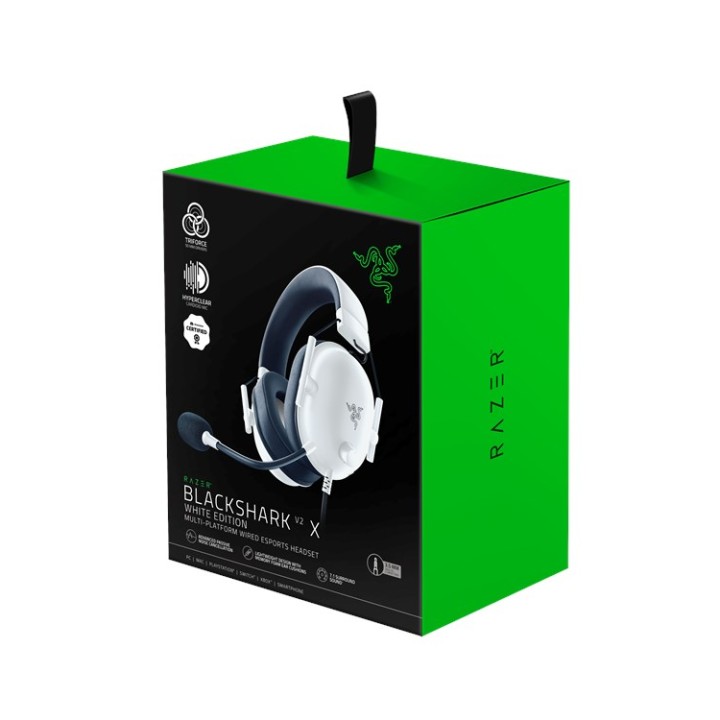 RAZER cuffie gaming Blackshark V2 X - White
