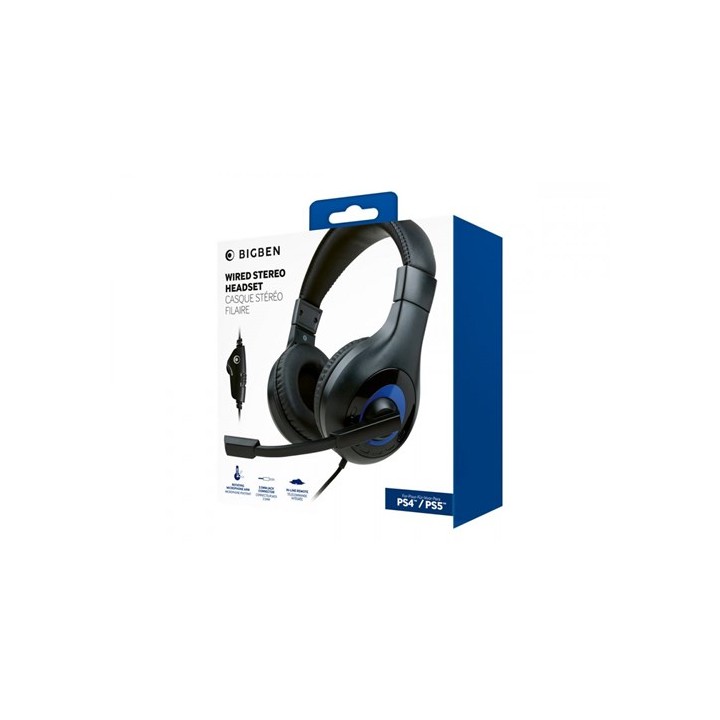 BIGBEN Cuffie stereo gaming Nere V1 PS4/PS5