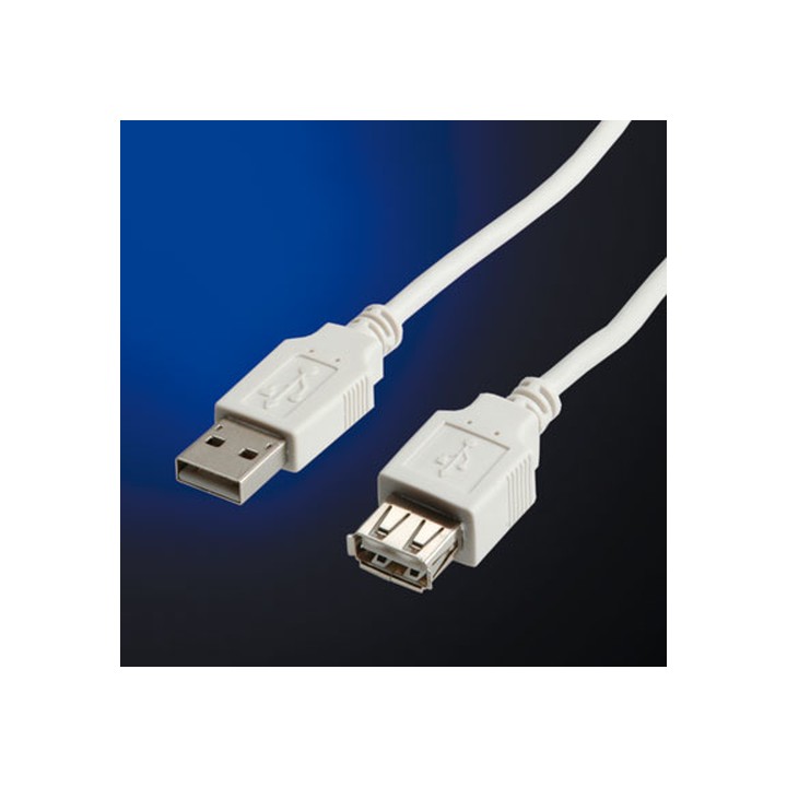 ROLINE CAVO USB2.0 CABLE, A - A, M F, 1.8M