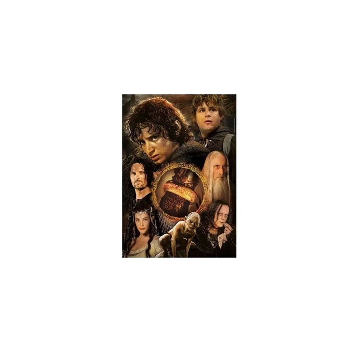 CLEMENTONI - 100464 - Lord Of The Rings Puzzle Collection - The One Ring - Jigsaw Puzzle 1000 Pezzi