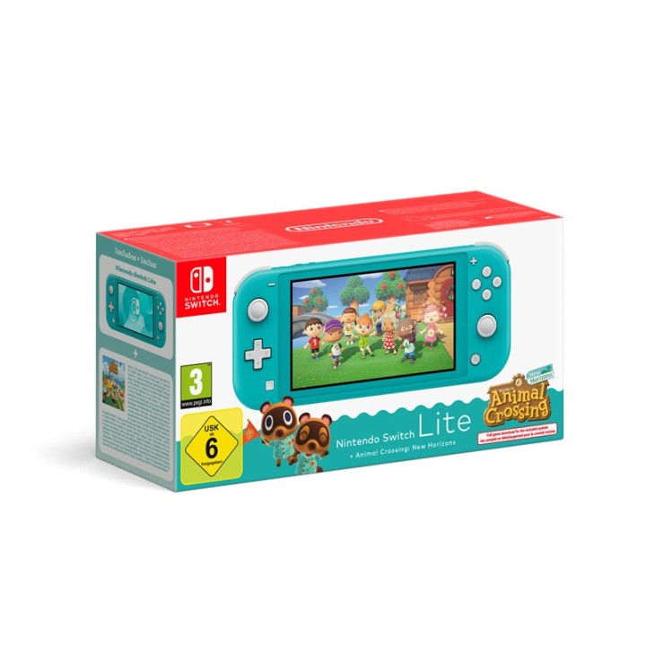 NINTENDO Console Nintendo Switch Lite Digital + Animal Crossing: New Horizons (turchese)