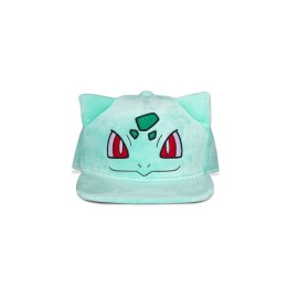 DIFUZED POKEMON : CAPPELLO BULBASAUR IN PELUCHE CON ORECCHIE