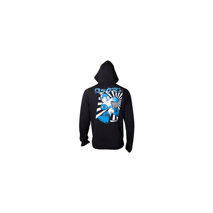DIFUZED MEGAMAN FELPA CON CAPPUCCIO S