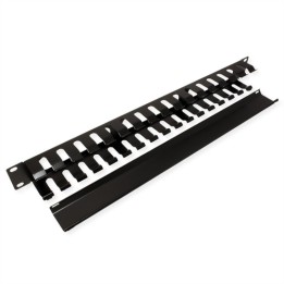 VALUE PIASTRA GESTIONE CAVI, 40X40MM, NERO
