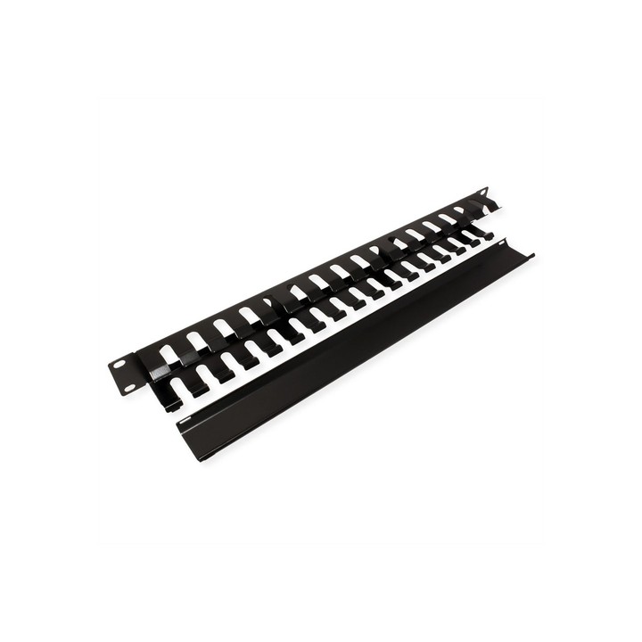 VALUE PIASTRA GESTIONE CAVI, 40X40MM, NERO