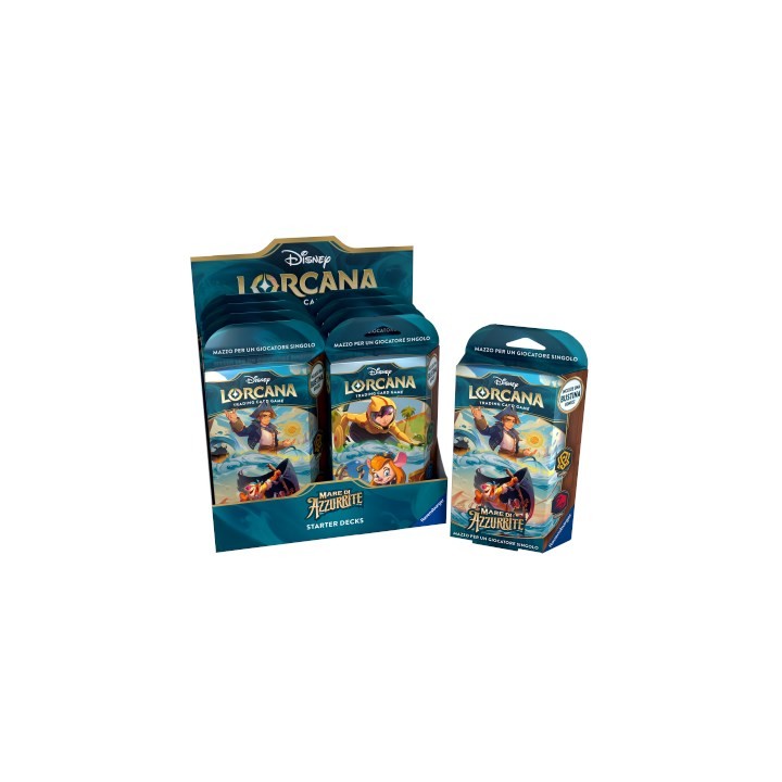 RAVENSBURGER DISNEY: LORCANA - SET 6 MARE DI AZZURRITE STARTER DECK D.