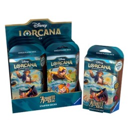 RAVENSBURGER DISNEY: LORCANA - SET 6 AZURITE SEA STARTER DECK DISPLAY.