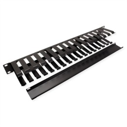 VALUE PIASTRA GESTIONE CAVI, 40X80MM, NERO