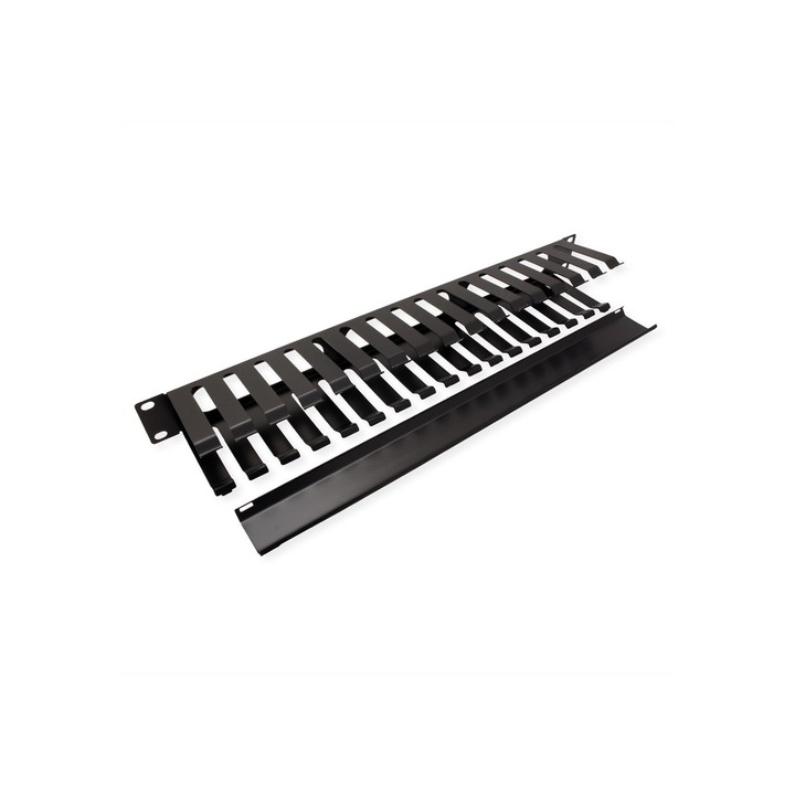 VALUE PIASTRA GESTIONE CAVI, 40X80MM, NERO