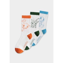 DIFUZED Pokémon - Calzini Set da 3 paia