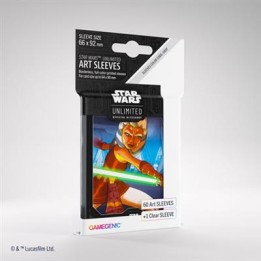ASMODEE 6848 - STAR WARS UNLIMITED - CREPUSCOLO DELLA REPUBBLICA: ART SLEEVES AHSOKA TANO