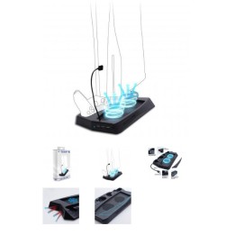 Charging stand with cooling fan for PS5