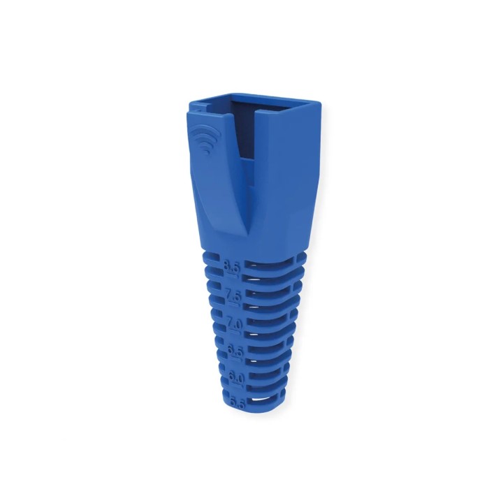 ROLINE CAPPUCCIO DI PROTEZIONE PER RJ45, TAGLIABILE, 10 PEZZI, BLU