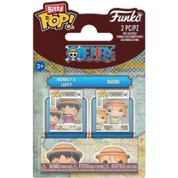 FUNKO Bitty POP 2-Pack One Piece - Monkey D. Luffy & Nami