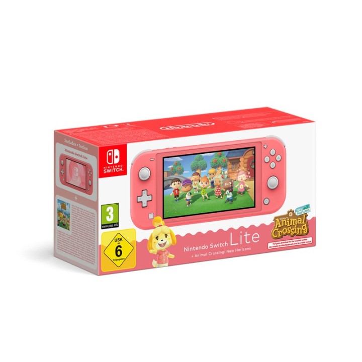 NINTENDO Console Nintendo Switch Lite Digital + Animal Crossing: New Horizons (corallo)