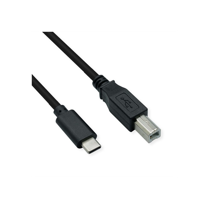 VALUE CAVO PER STAMPANTE USB2.0 CABLE TYPE Type C, C - B, M/M, NERO,..