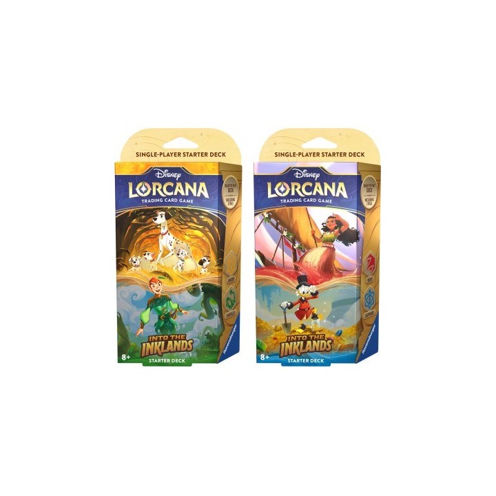 RAVENSBURGER DISNEY: LORCANA - SET 3 INTO THE INKLANDS STARTER DECKS..