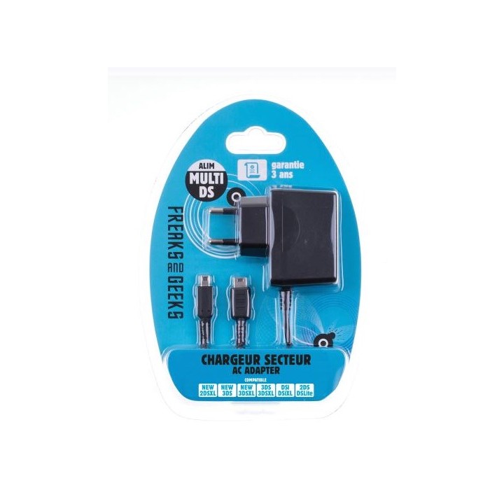 AC Charger New 3DS XL/2DS/3DS/3DS XL/DSi/DSi XL/DS Lite (blister)