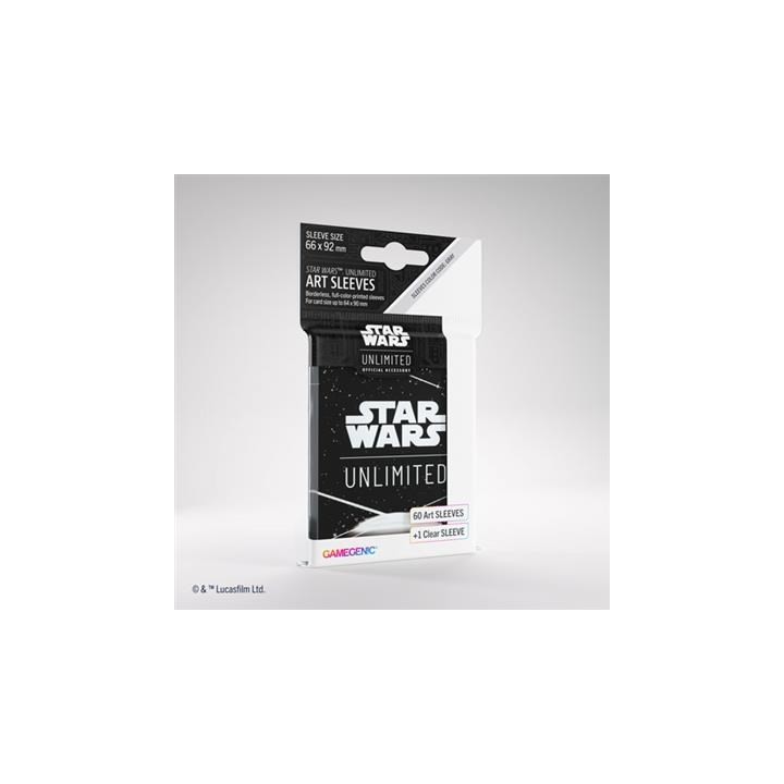 ASMODEE 6852 - STAR WARS UNLIMITED - CREPUSCOLO DELLA REPUBBLICA: ART SLEEVES CARD BACK WHITE