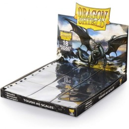 DRAGON SHIELD 18-Pocket Clear Pages Display (50 Pages)