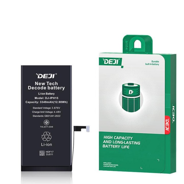 DEJI BATTERIA DE GRANDE CAPACITA (3520 MAH) PER APPLE IPHONE 15 6.1 (.