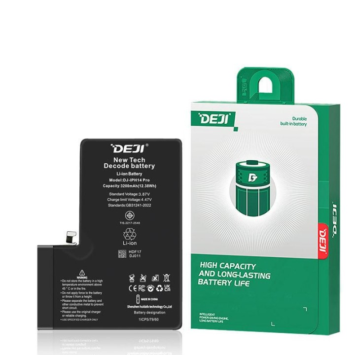 DEJI BATTERIA DE GRANDE CAPACITA (3510 MAH) PER APPLE IPHONE 14 PRO 6.
