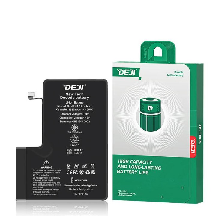 DEJI BATTERIA DE GRANDE CAPACITA (4410 MAH) PER APPLE IPHONE 12 PRO M.