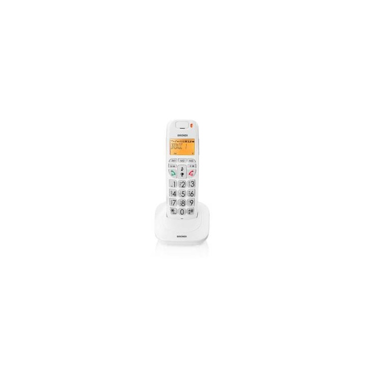 Brondi Telefono Cordless Brondi Bravo Bright Bianco