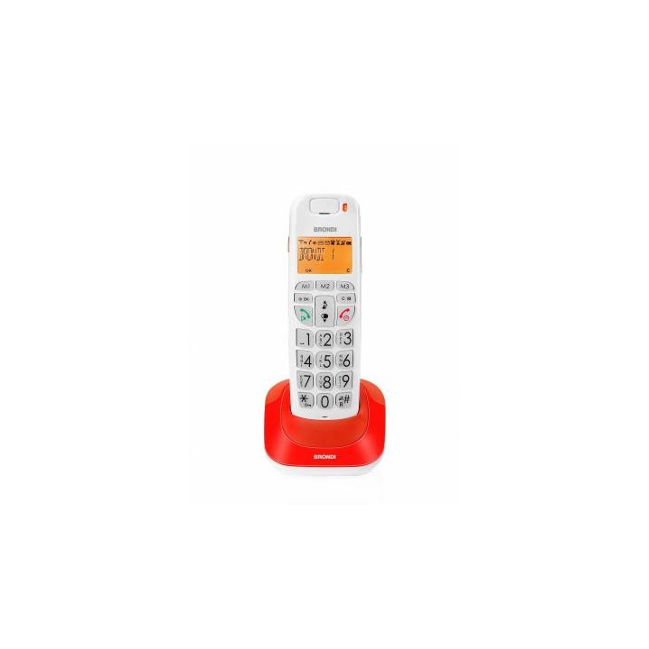Brondi Telefono Cordless Brondi Bravo Bright Rosso