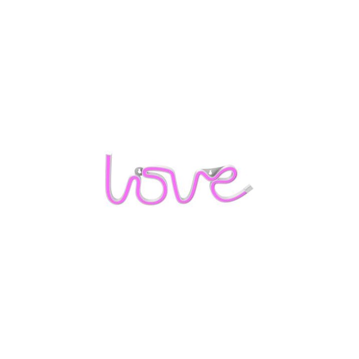 Muitomas Lampada Led Neon Love Usb-A Rosa