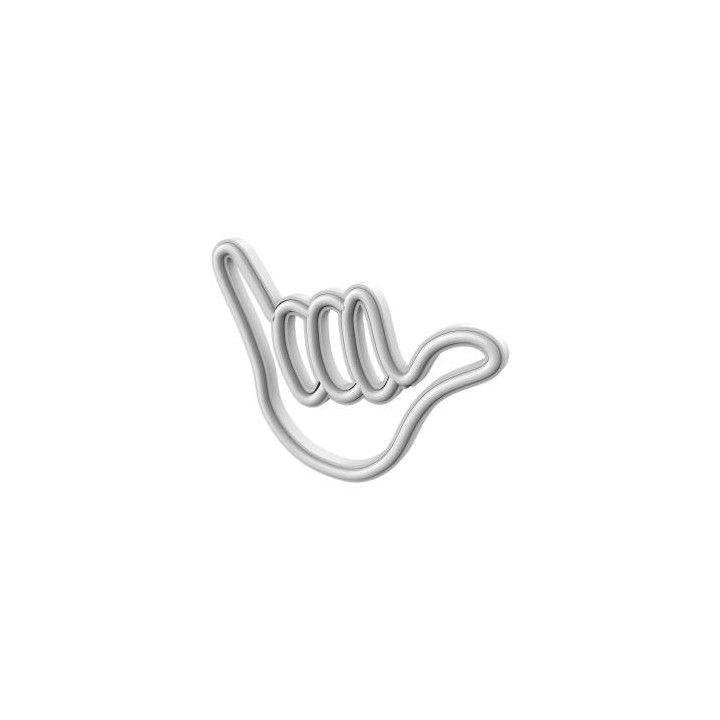 Muitomas Lampada Led Neon Wall Lamp Hand Usb-A Bianco