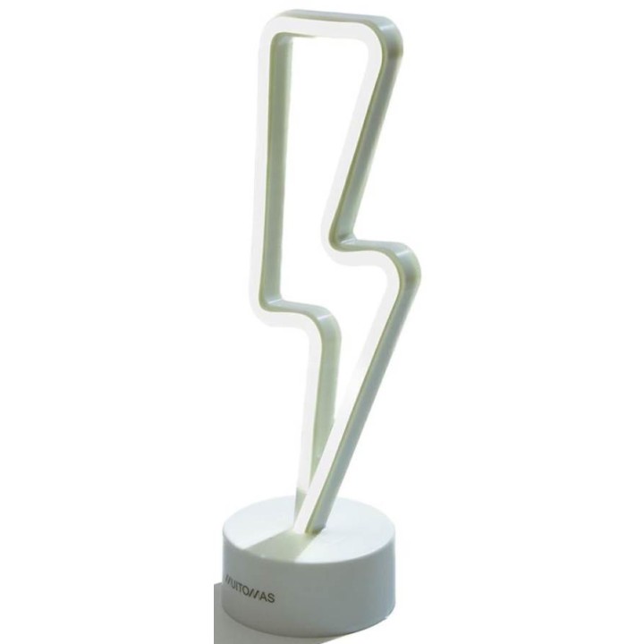 Muitomas Lampada Led Neon Bolt Type-C Bianco