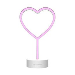 Muitomas Lampada Led Neon Cuore Type-C Rosa