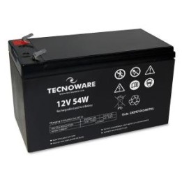 TECNOWARE POWER BATTERY TECNOWARE 12V 54W ( 11Ah) FASTON 6,3 MM LONG..