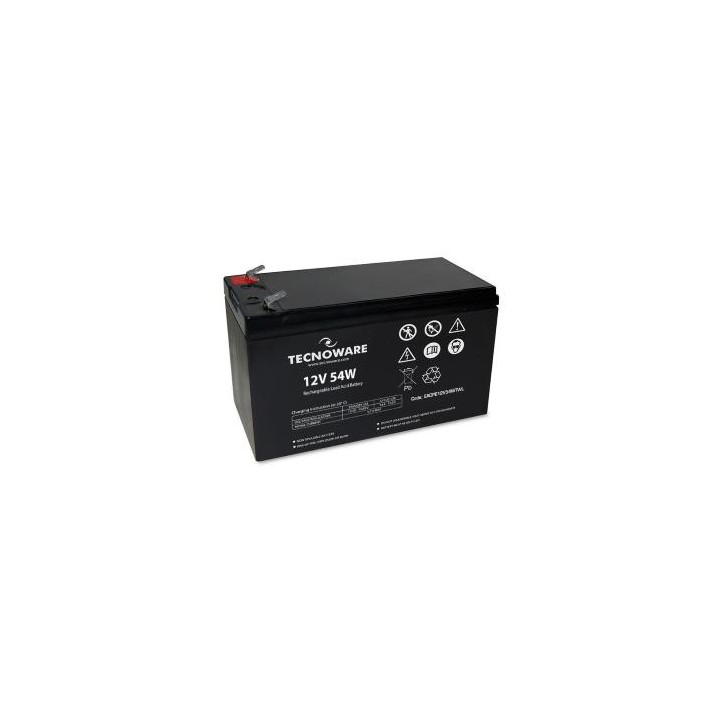 TECNOWARE POWER BATTERY TECNOWARE 12V 54W ( 11Ah) FASTON 6,3 MM LONG..