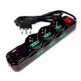 TECNOWARE MULTIPRESA INPUT ITA 16A, 3 USCITE ITA/SCHUKO, 6 ITA 10/16A.