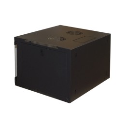 ARMADIO RACK 19 4U LINK SERIE LIGHT COLORE NERO CON PORTA VETRO (AxPx.