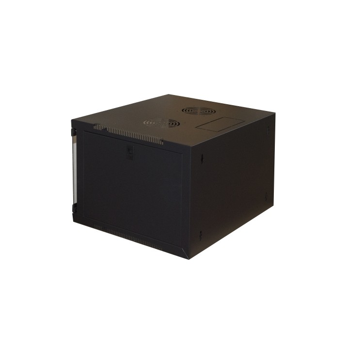 ARMADIO RACK 19 4U LINK SERIE LIGHT COLORE NERO CON PORTA VETRO (AxPx.