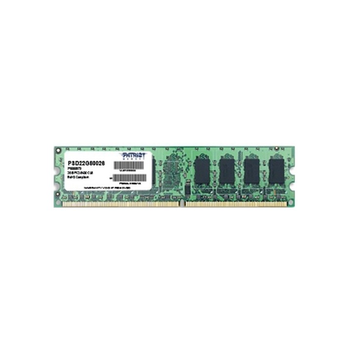 PATRIOT RAM DIMM 2GB DDR2 800MHZ CL6 NON ECC